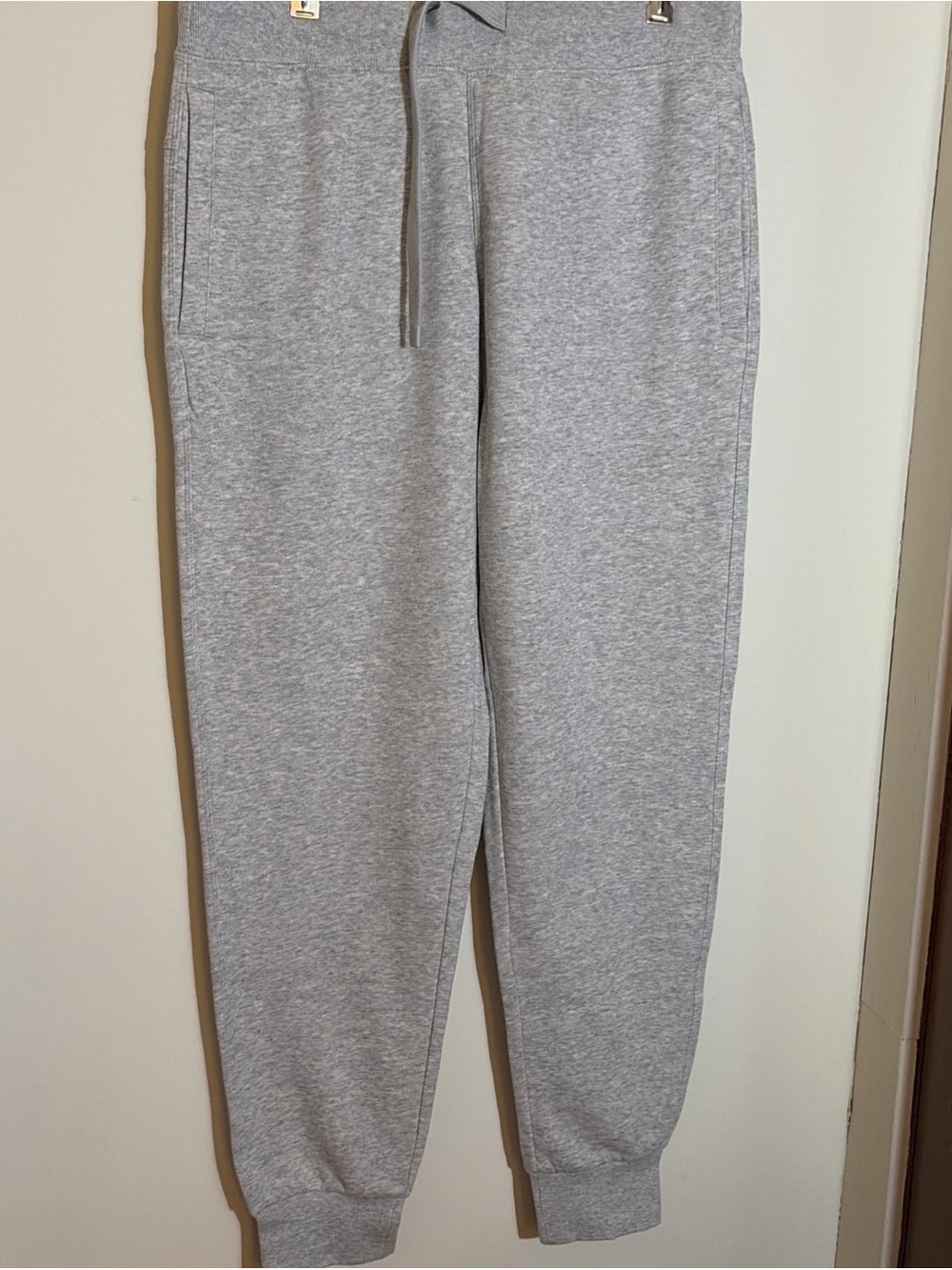 Men's Heather Gray Jogger Sweatpants with Drawstring Waist